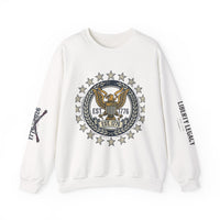 Liberty Bell Crewneck Sweatshirt — Vintage Patriotic EST.1776 Graphic