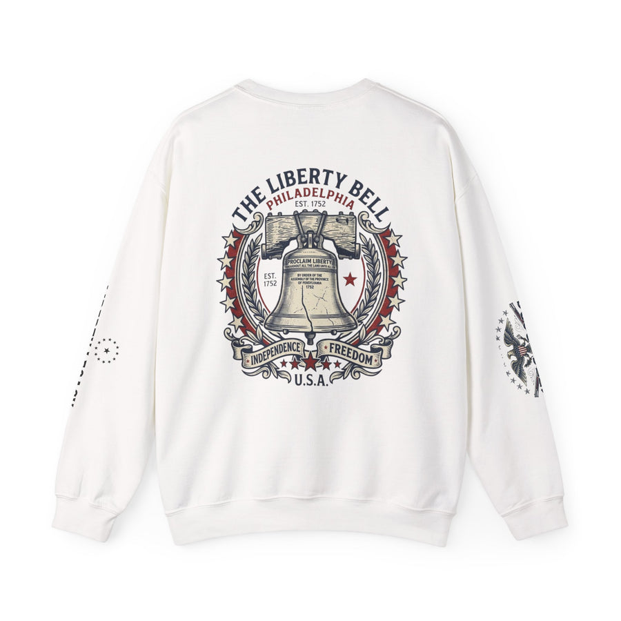 American Legacy Crewneck Sweatshirt — Liberty Bell & Eagle 250 Years of Freedom alternate