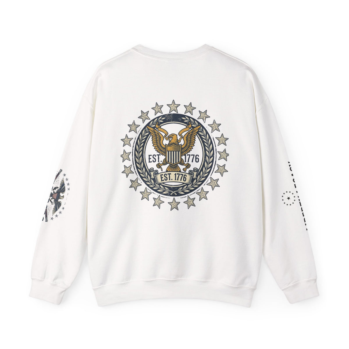 Crewneck Sweatshirt — 'Land of the Free' Patriotic Eagle (1776‑2026)