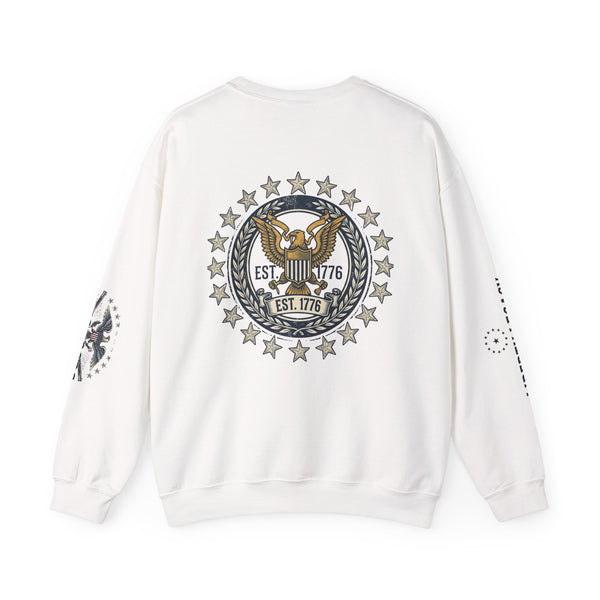 Crewneck Sweatshirt — 'Land of the Free' Patriotic Eagle (1776‑2026) alternate