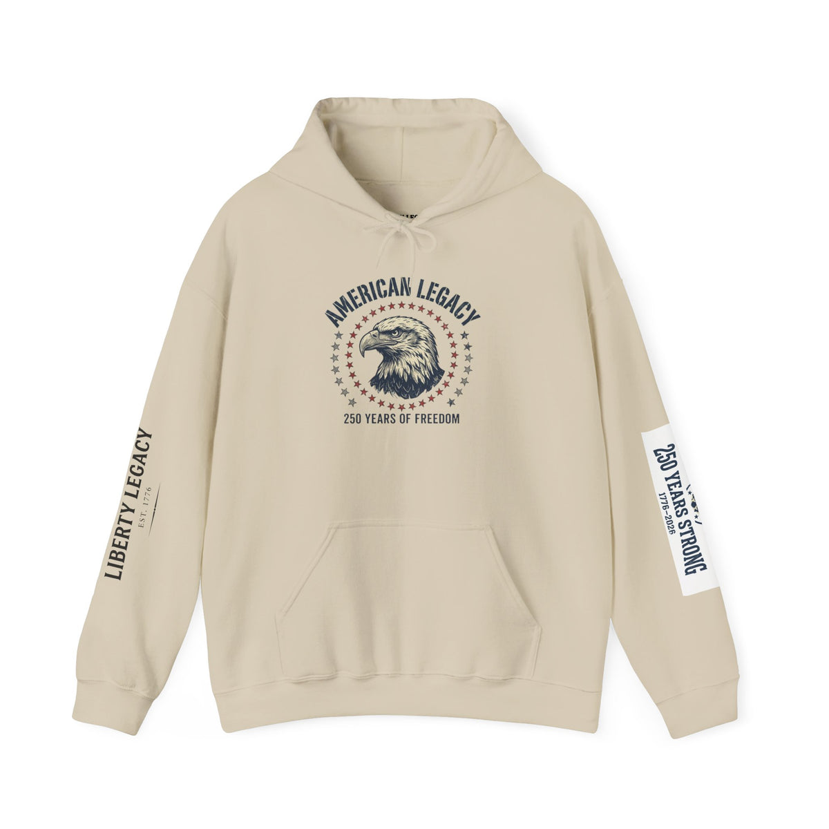 1776 American Legacy Hoodie — Eagle Patriotic Sweatshirt