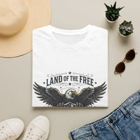 Land of the Free Eagle T-Shirt | Patriotic American Flag Shield
