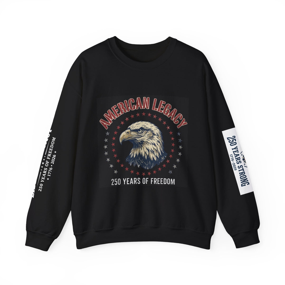 American Legacy Sweatshirt — Patriotic 1776 Eagle Crewneck (250 Years of Freedom)