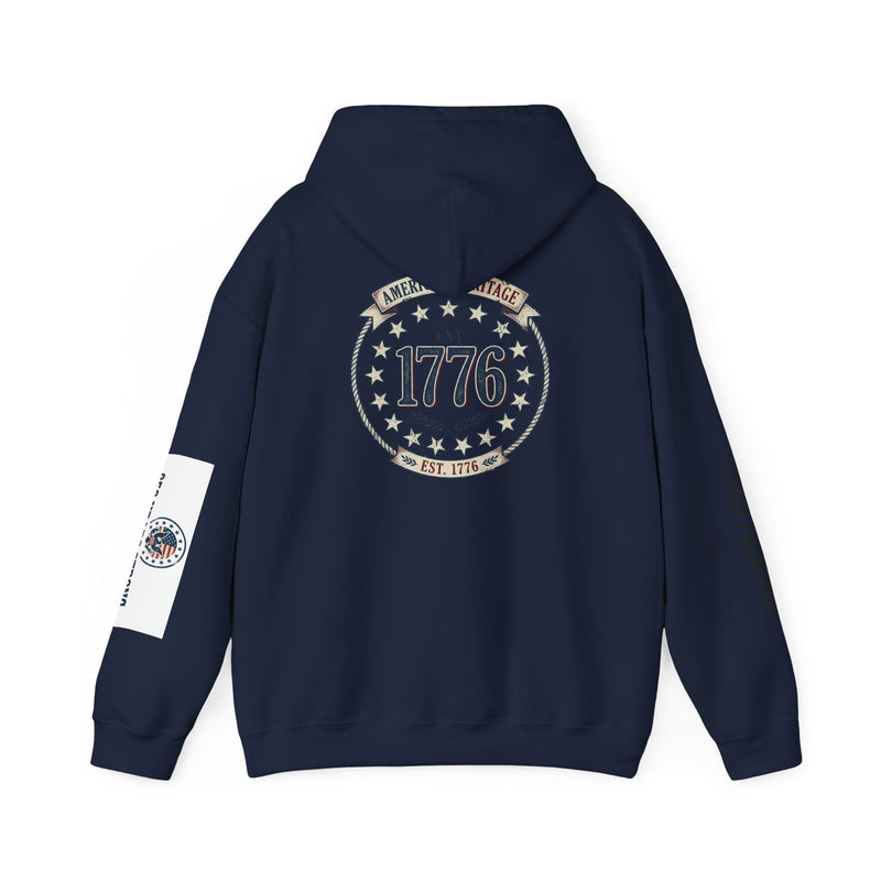 1776 American Legacy Hoodie — Eagle Patriotic Sweatshirt