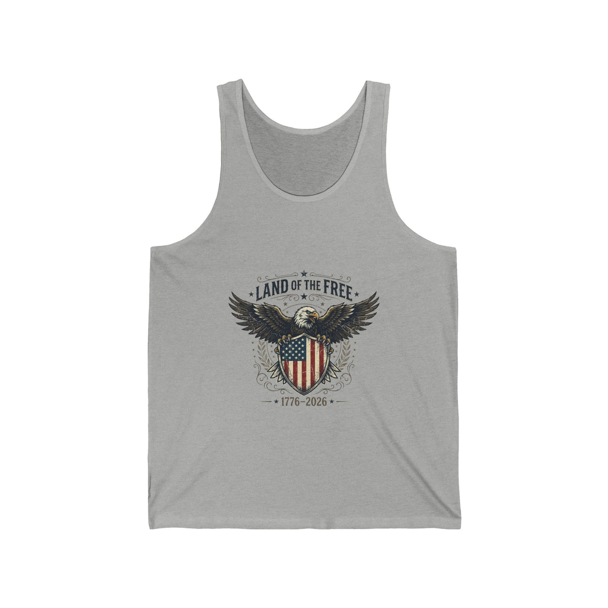 Land of the Free Eagle Shield tank | 1776 American Heritage patriotic