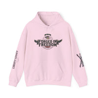 Forged in Freedom Hoodie — Patriotic Eagle American Flag Sweatshirt
