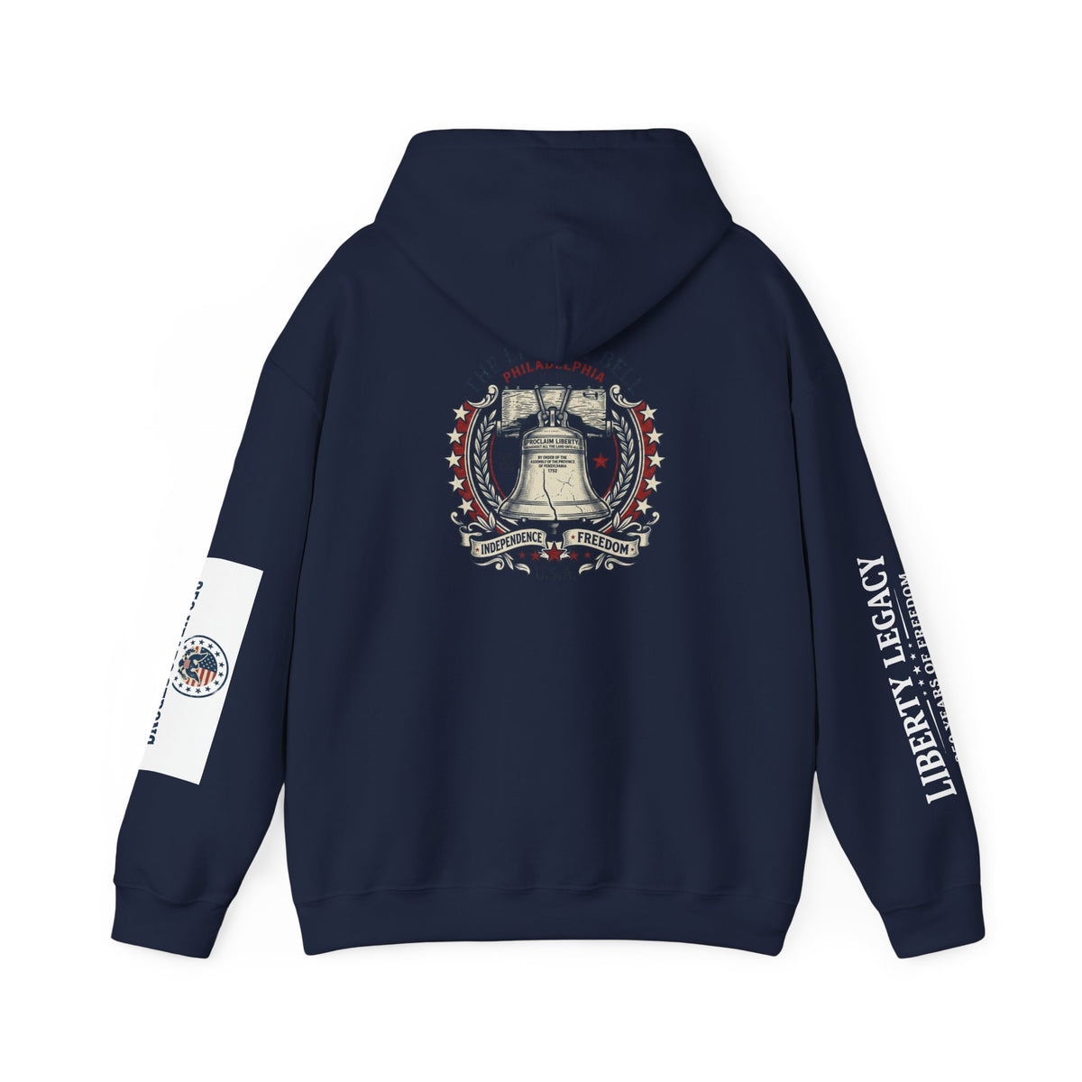 American Legacy Hoodie — Liberty Bell Vintage Patriotic Sweatshirt
