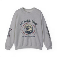 American Legacy Crewneck Sweatshirt — Liberty Bell & Eagle 250 Years of Freedom