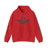 Forged in Freedom Hoodie — Patriotic Eagle American Flag Sweatshirt