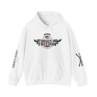 Forged in Freedom Hoodie — Patriotic Eagle American Flag Sweatshirt