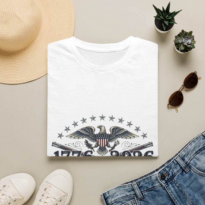 1776–2026 Eagle with Crossed Muskets T-Shirt | Patriotic Vintage Revolution alternate