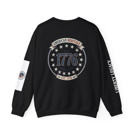 American Legacy Sweatshirt — Patriotic 1776 Eagle Crewneck (250 Years of Freedom)