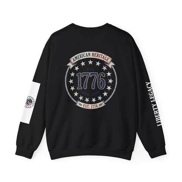 American Legacy Sweatshirt — Patriotic 1776 Eagle Crewneck (250 Years of Freedom)