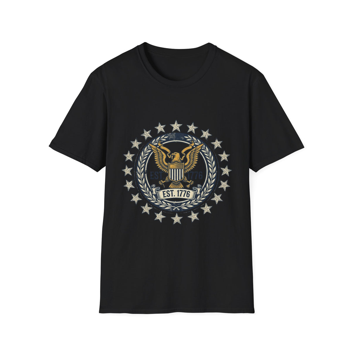 Eagle Seal EST. 1776 T-Shirt | American Presidential Emblem, Stars Wreath