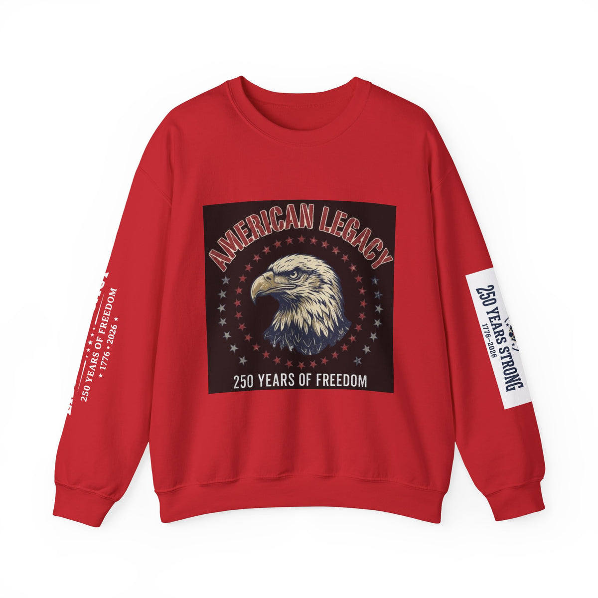 American Legacy Sweatshirt — Patriotic 1776 Eagle Crewneck (250 Years of Freedom)