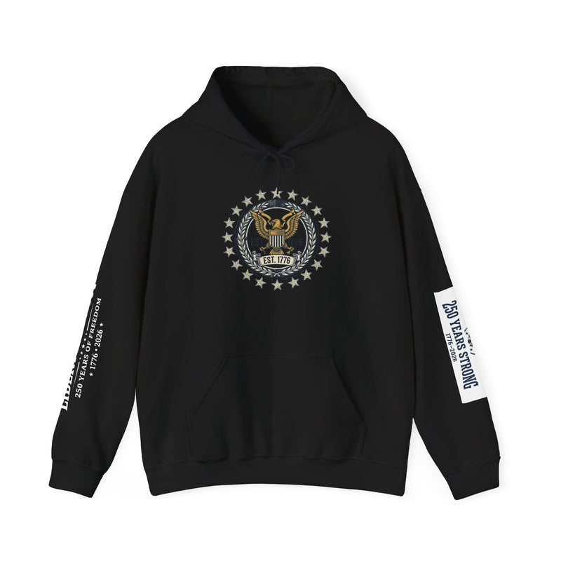 American Legacy Hoodie — Liberty Bell Vintage Patriotic Sweatshirt