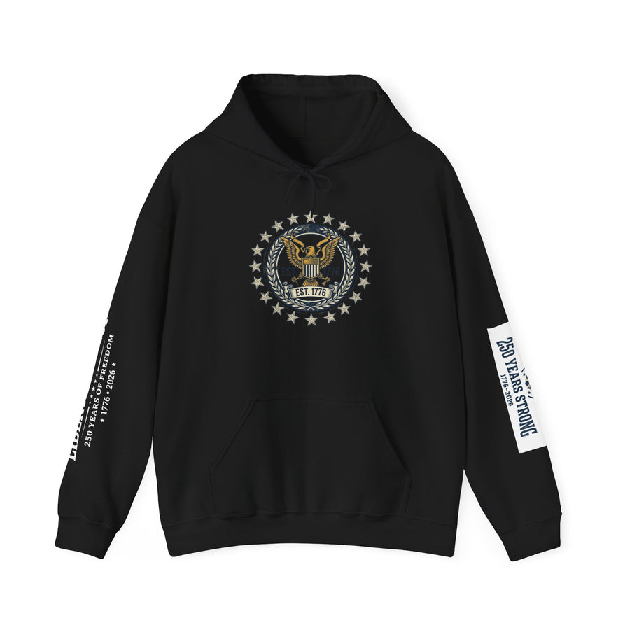 American Legacy Hoodie — Liberty Bell Vintage Patriotic Sweatshirt