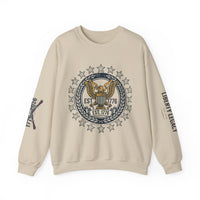Liberty Bell Crewneck Sweatshirt — Vintage Patriotic EST.1776 Graphic