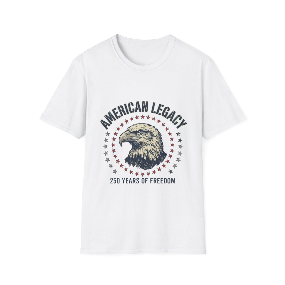 American Legacy Eagle T-Shirt | Patriotic Stars, 250 Years of Freedom