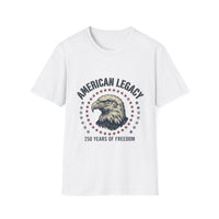 American Legacy Eagle T-Shirt | Patriotic Stars, 250 Years of Freedom