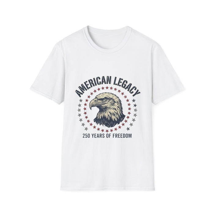 American Legacy Eagle T-Shirt | Patriotic Stars, 250 Years of Freedom